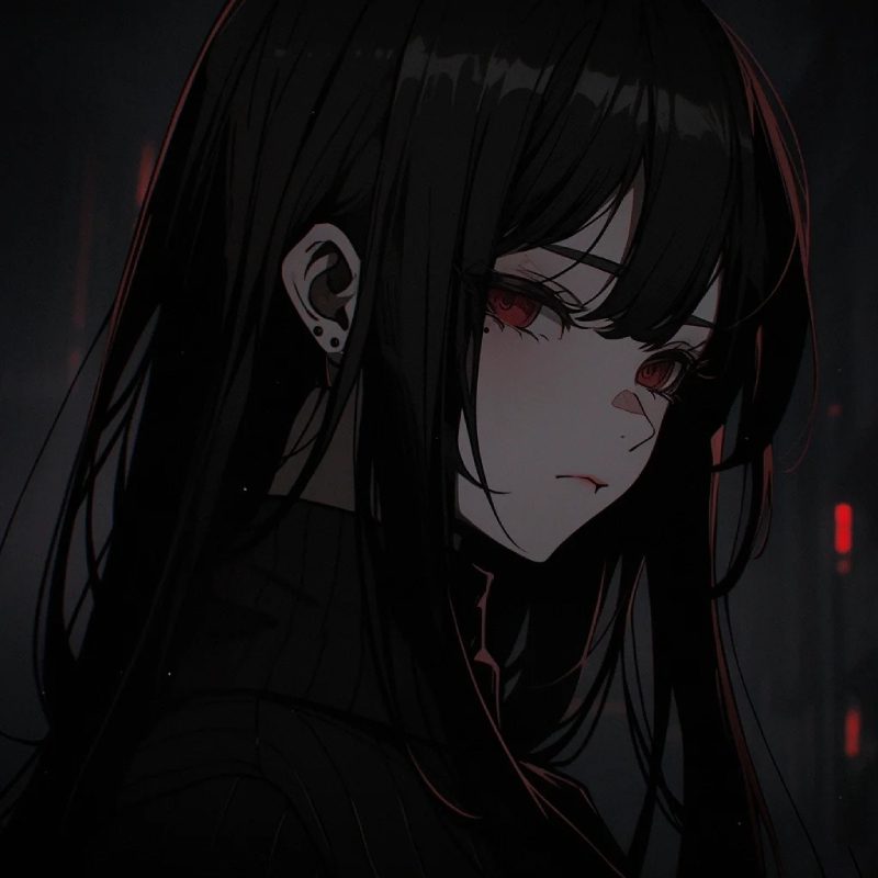 ảnh anime girl lạnh lùng vô cảm 25