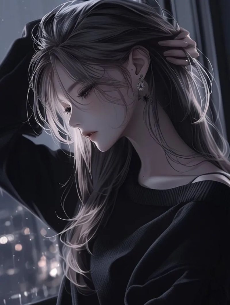 ảnh anime girl lạnh lùng vô cảm 30