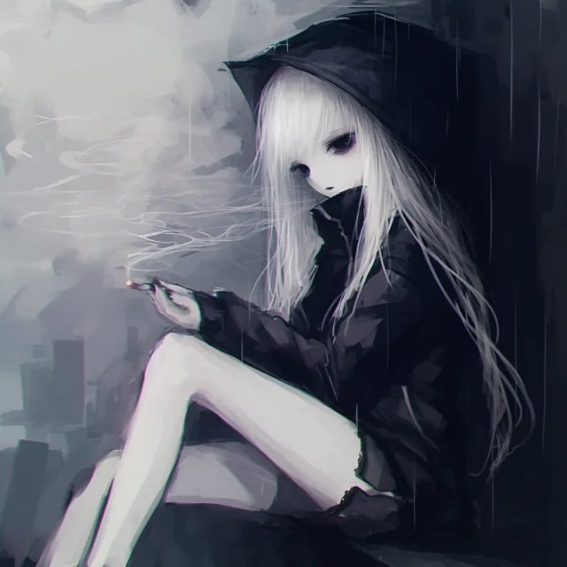 ảnh hút thuốc buồn 1