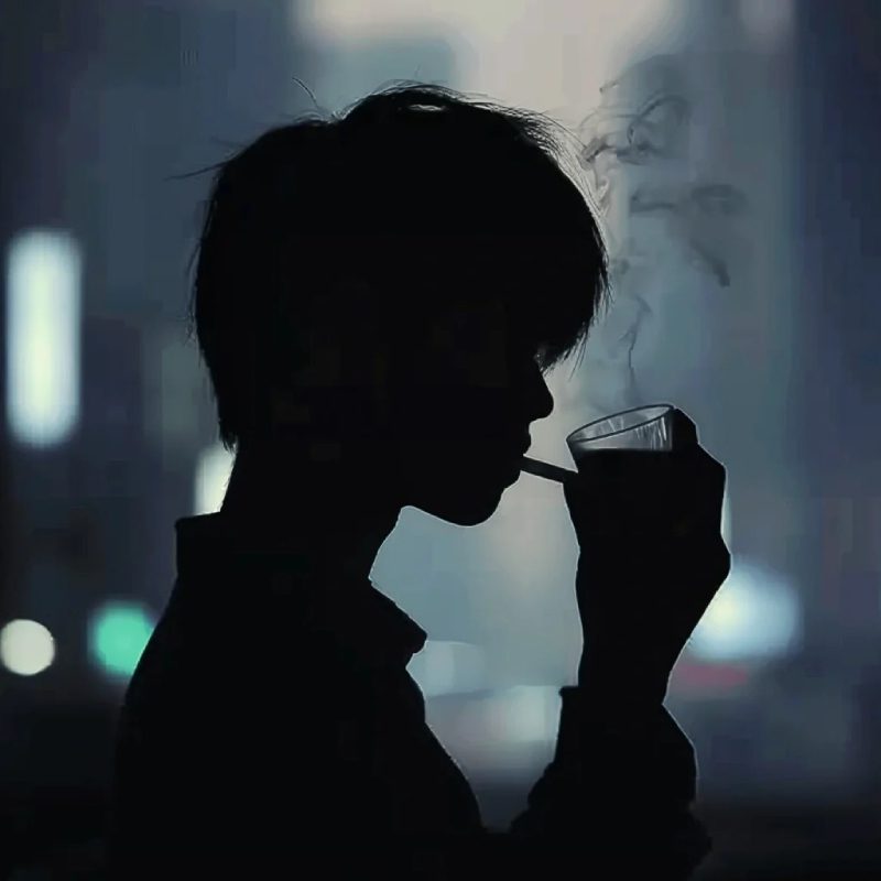 ảnh hút thuốc buồn 15