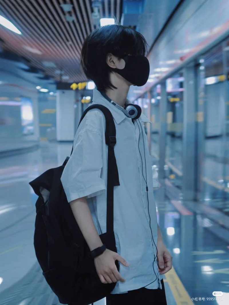 ảnh trai đẹp đeo khẩu trang 10