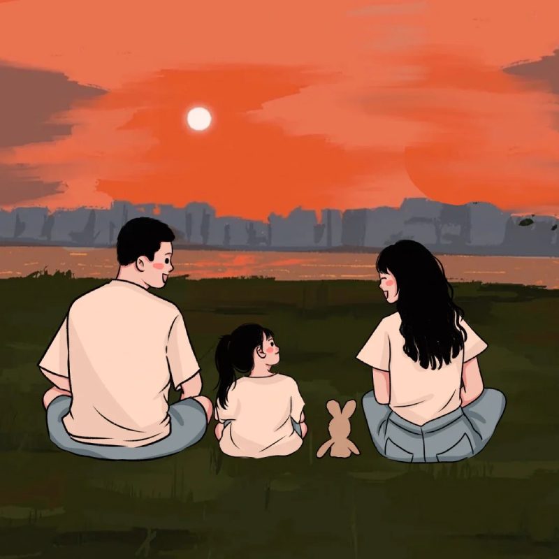 hình ảnh gia đình hạnh phúc