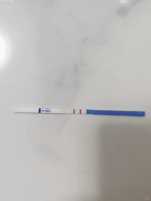 ảnh que thử thai 2 vạch tự chụp 14
