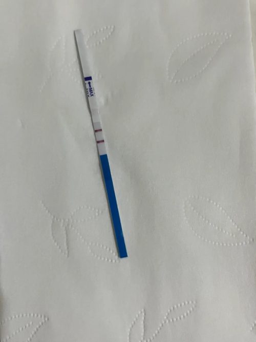 ảnh que thử thai 2 vạch tự chụp 17