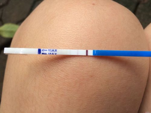 ảnh que thử thai 2 vạch tự chụp 2