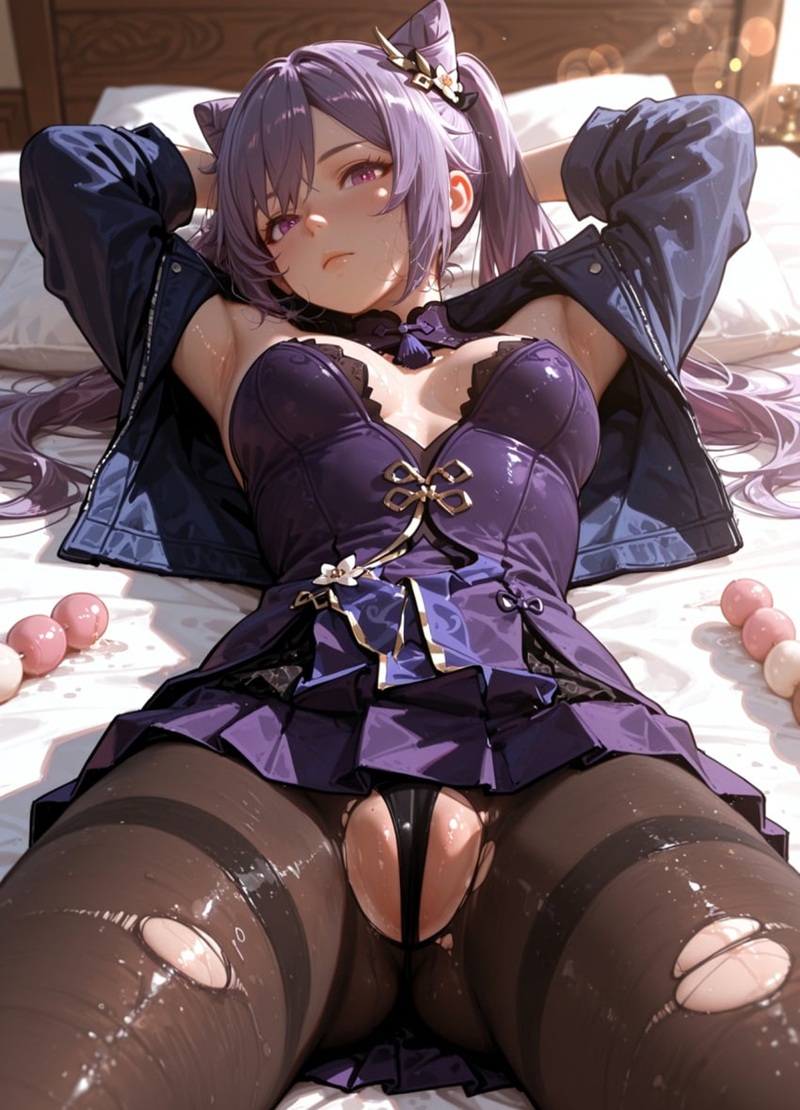 Keqing hentai xanh lá mát mẻ nhưng cực hot