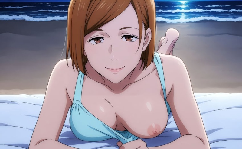 Nobara Hentai ảnh khoe làn da mịn màng trắng hồng