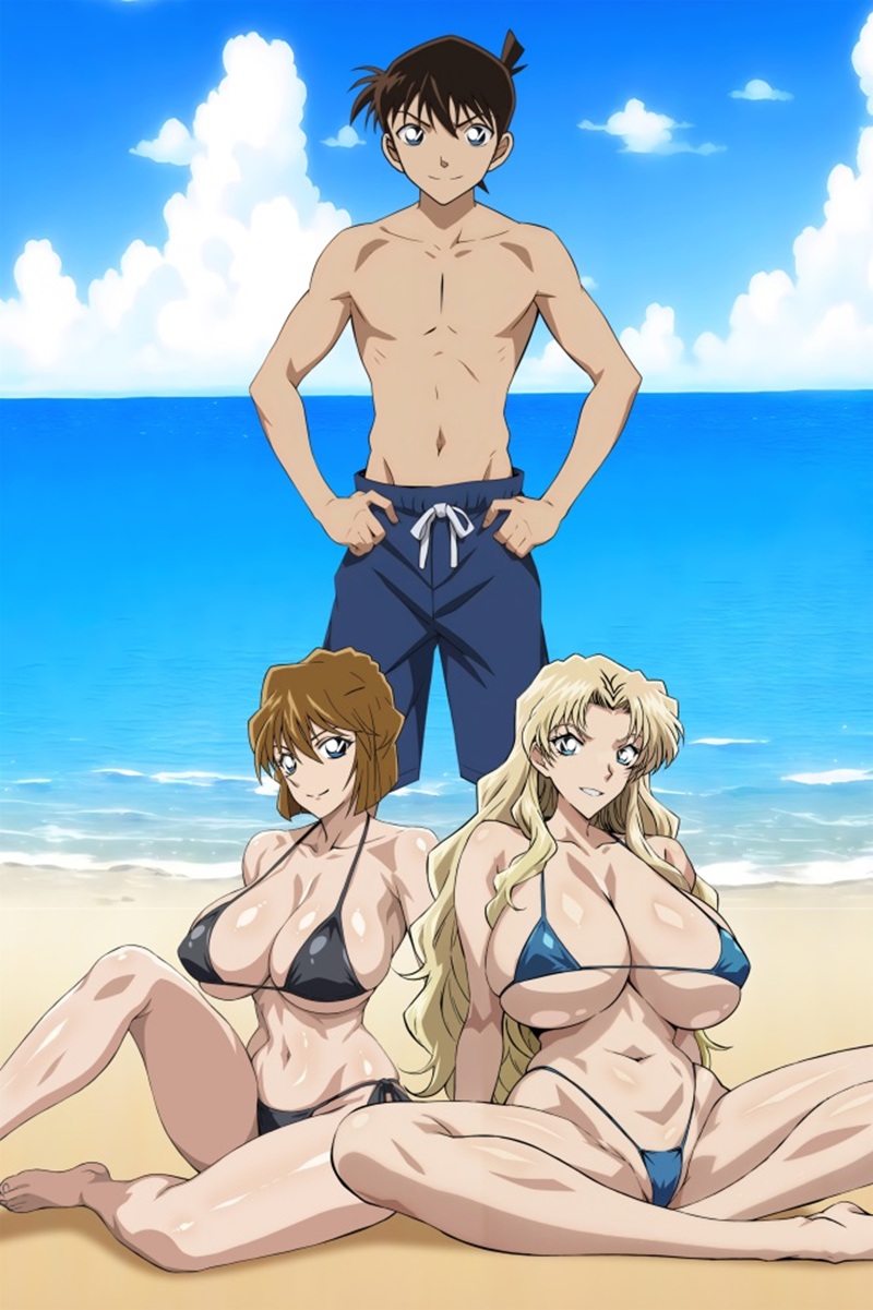 Ảnh hentai Vermouth tư thế cowgirl dâm đãng