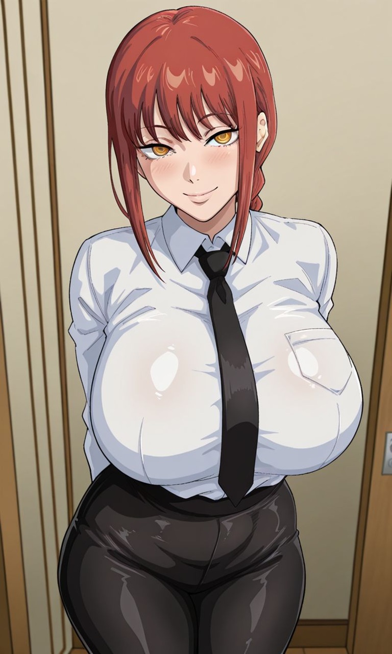Anime Girl Vú To pose nằm nghiêng gợi tình